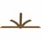 Ekena Millwork Redmond Smooth Timber Gable Bracket, Western Red Cedar, 96"W x 48"H x 1 1/2"D x 5 1/2"F, 12/12 Pitch GBW096X48X0206RED00SWR - alternate 4